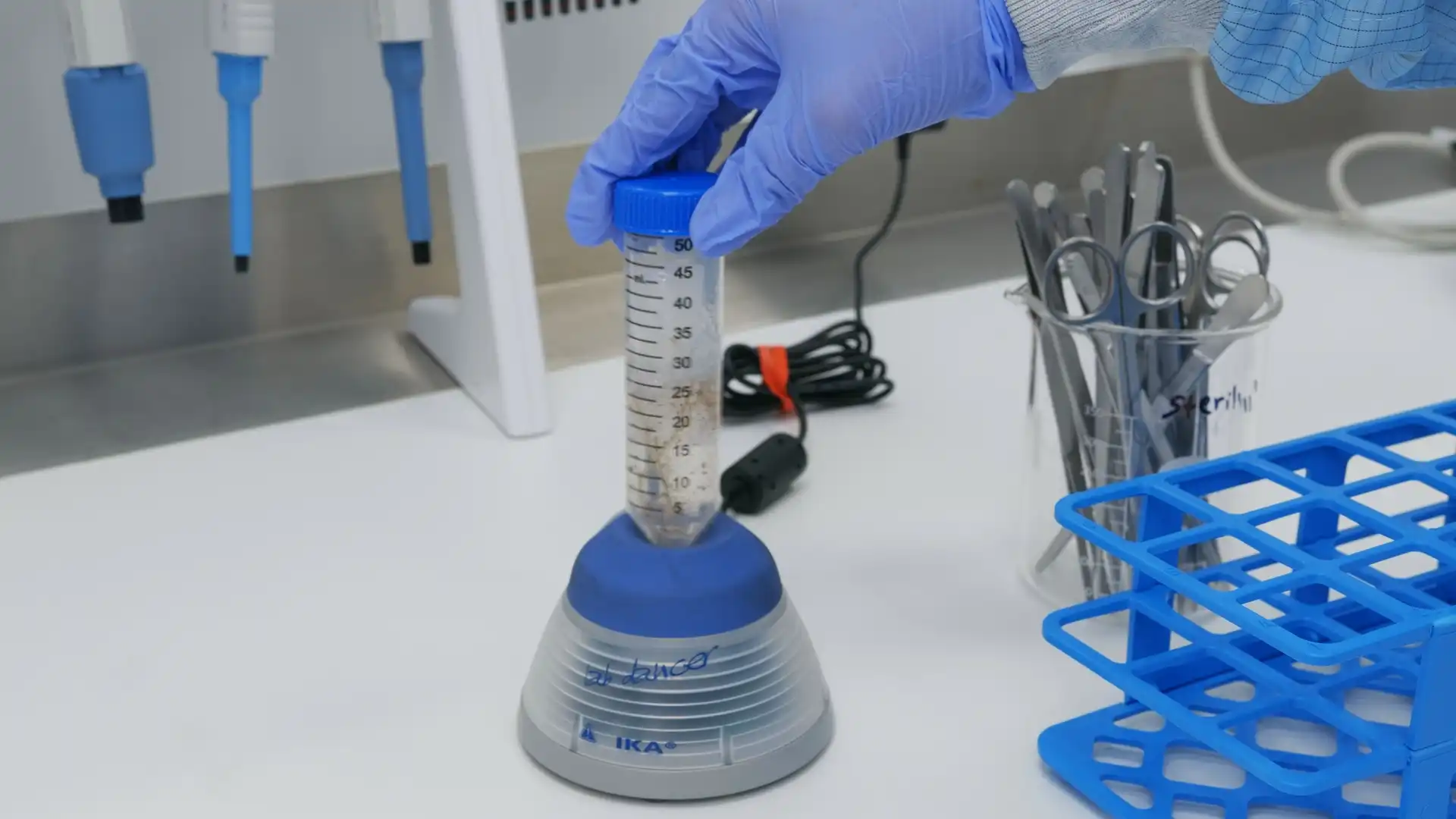 Proces homogenizace laboratorního vzorku
